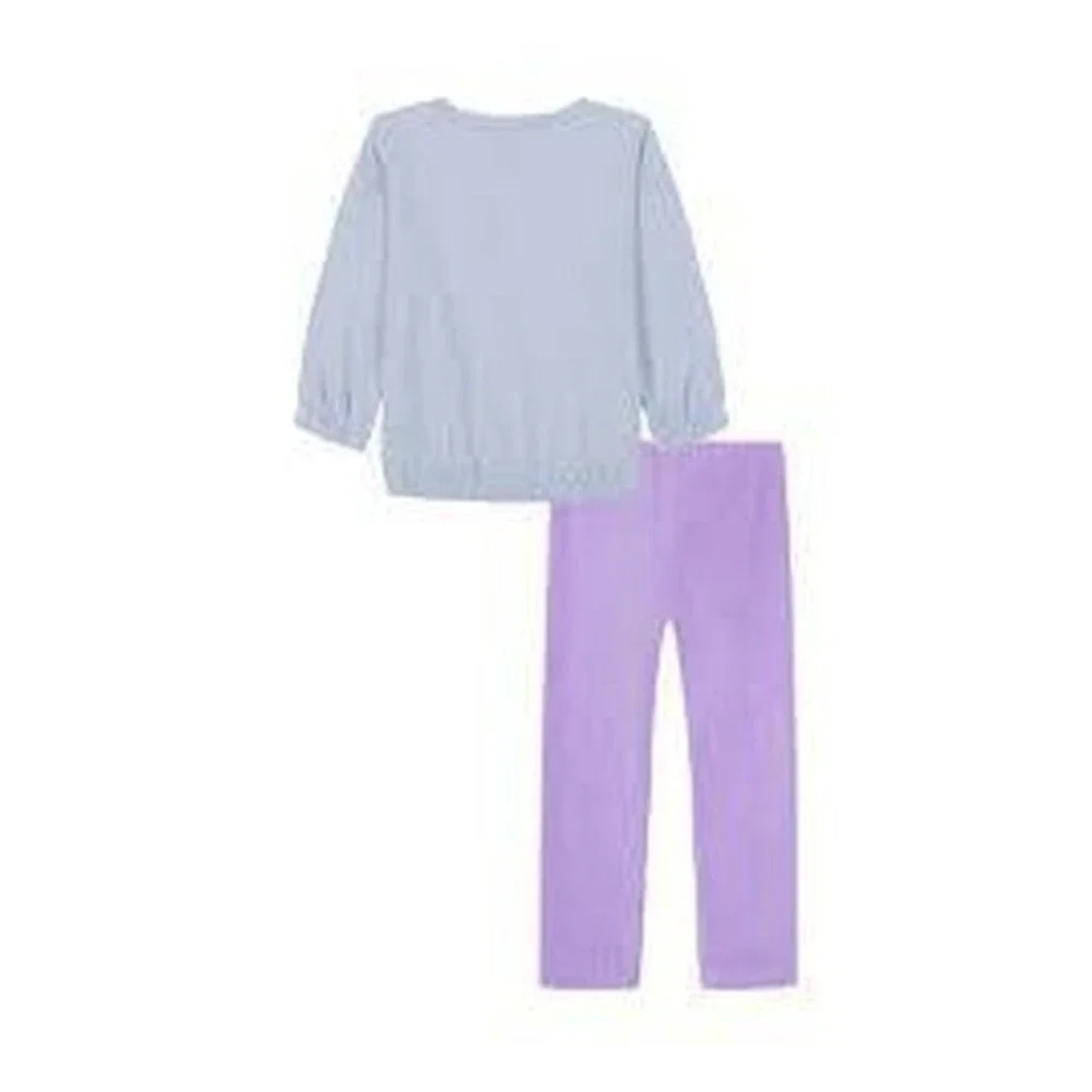 Under Armour Ribbed Velour Tunic Hoodie & Leggings Set Girls' 6 Lavender